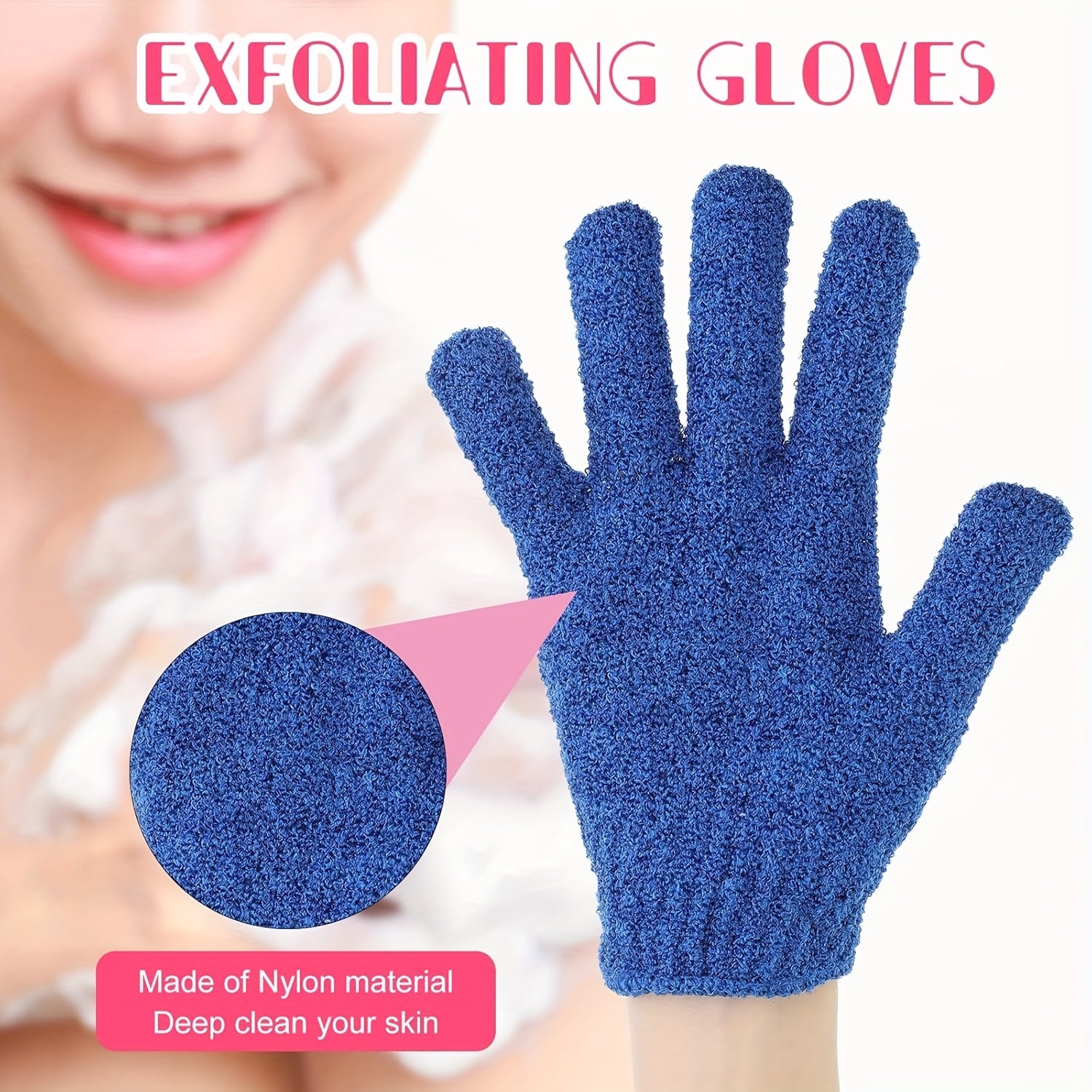 100pcs Exfoliating Gloves Bulk Double Sided Nylon Colorful Bath Shower Gloves For Men Women Beauty Spa Massage Shower Deep Clean Body Skin Scrubber Bathing Accessories, 13 Colors